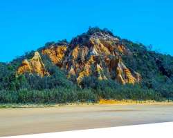 There are multiple colored sand found in the island, almost 72 colors mostly red and yellow There are multiple colored sand found in the island, almost 72 colors mostly red and yellow.
